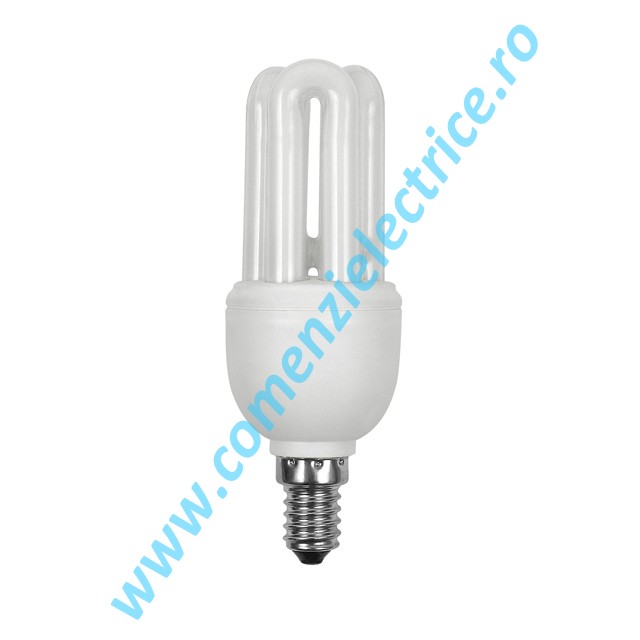 Bec fluorescent compact 3U SLIM XEU23-9UC E14 9W