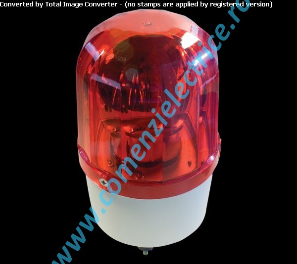 Lampa semnalizare + sirena LTE1101J-R 12V rosu