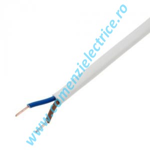 Cablu flexibil cupru MYYM 2X0.50 mm alb