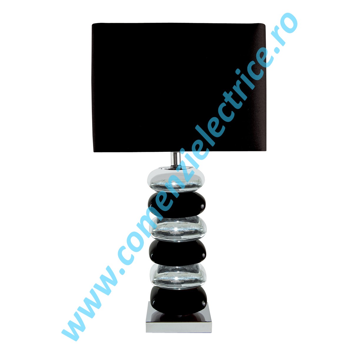 Veioza Table EU4318CC-1 crom negru E27 1x60W