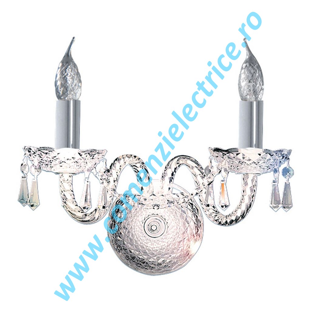 Aplica Hale 212-2 crom 2x60W E14