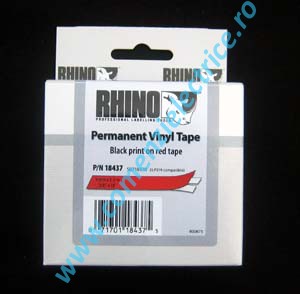Eticheta de vinil color - Dymo ID1 Vinil color 9 mm x 5,5 m, rosu