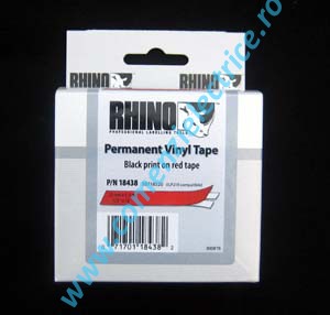Eticheta de vinil color - Dymo ID1 Vinil color 12 mm x 5,5 m, rosu