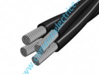 Conductor de aluminiu si otel TYIR 3X16+25 aluminiu izolate cu PVC rasucite in fascicul