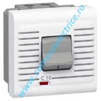 DISJUNCTOR MAGNETO-TERMIC 1P+N 230V 10A 2 MODULE ALB LEGRAND MOSAIC