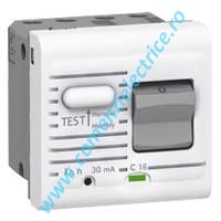 DISJUNCTOR DIFERENTIAL 1P+N 230V 16A 10MA 2 MODULE ALB LEGRAND MOSAIC