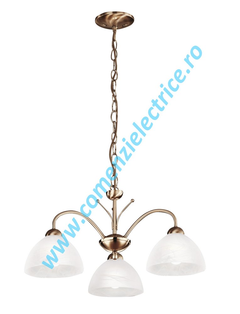 Lustra Milanese 1133-3AB aur antic 3x60W E14