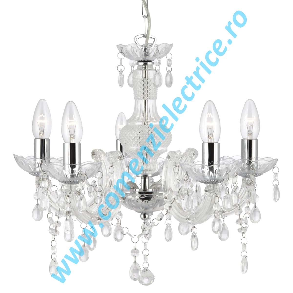 Candelabru Marie Therese 1455-5CL crom E14 5x60W