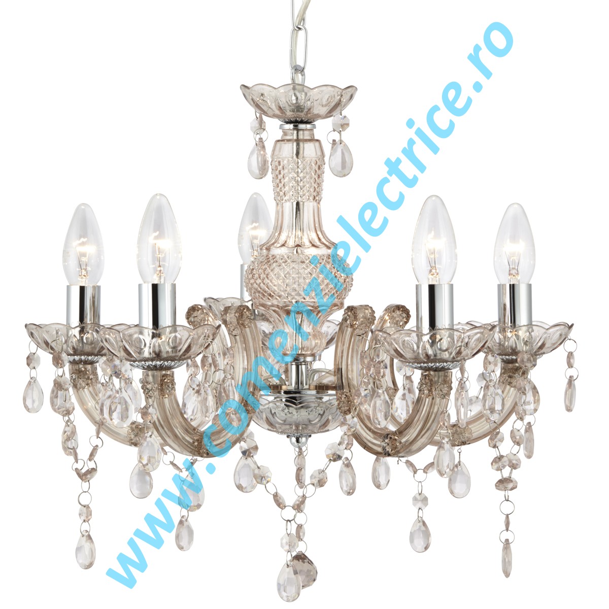 Candelabru Marie Therese 1455-5MI crom E14 5x60W
