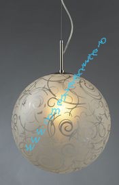 Pendul Globus floral 1x60W E27