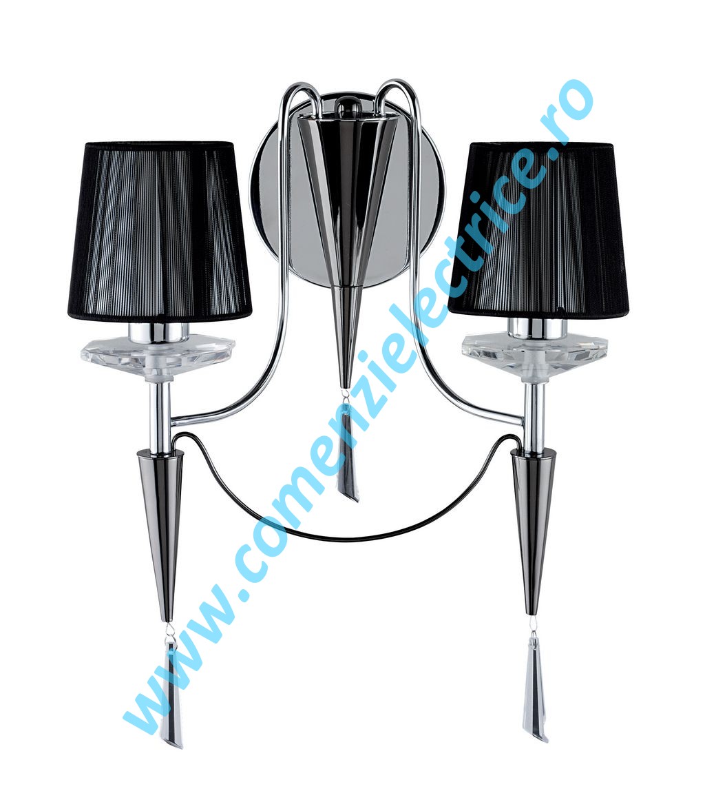 Aplica Duchess 2082-2CC crom negru 2x40W G9