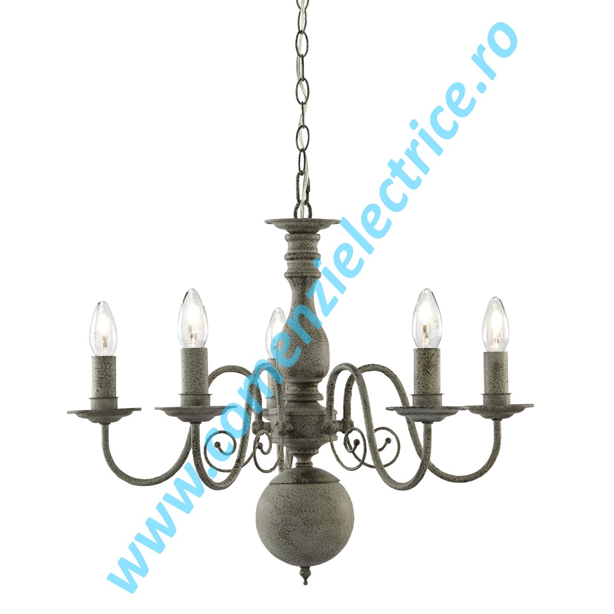 Lustra Greythorne 2265-5GY otel gri E14 5x40W