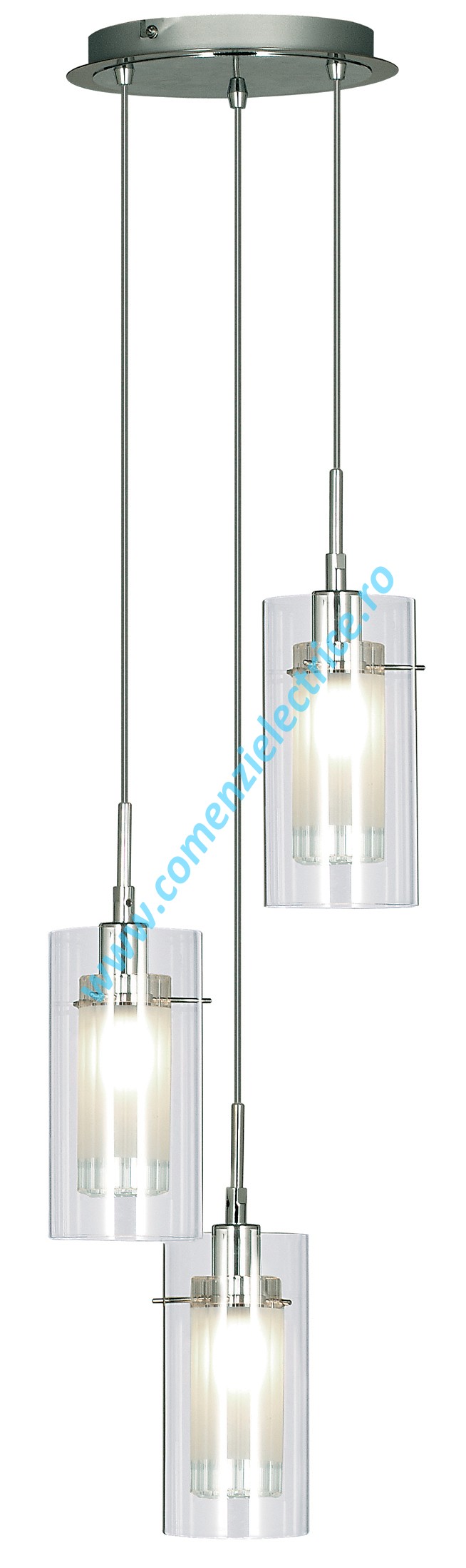 Pendul Duo 1 2300-3 crom 3x60W E14