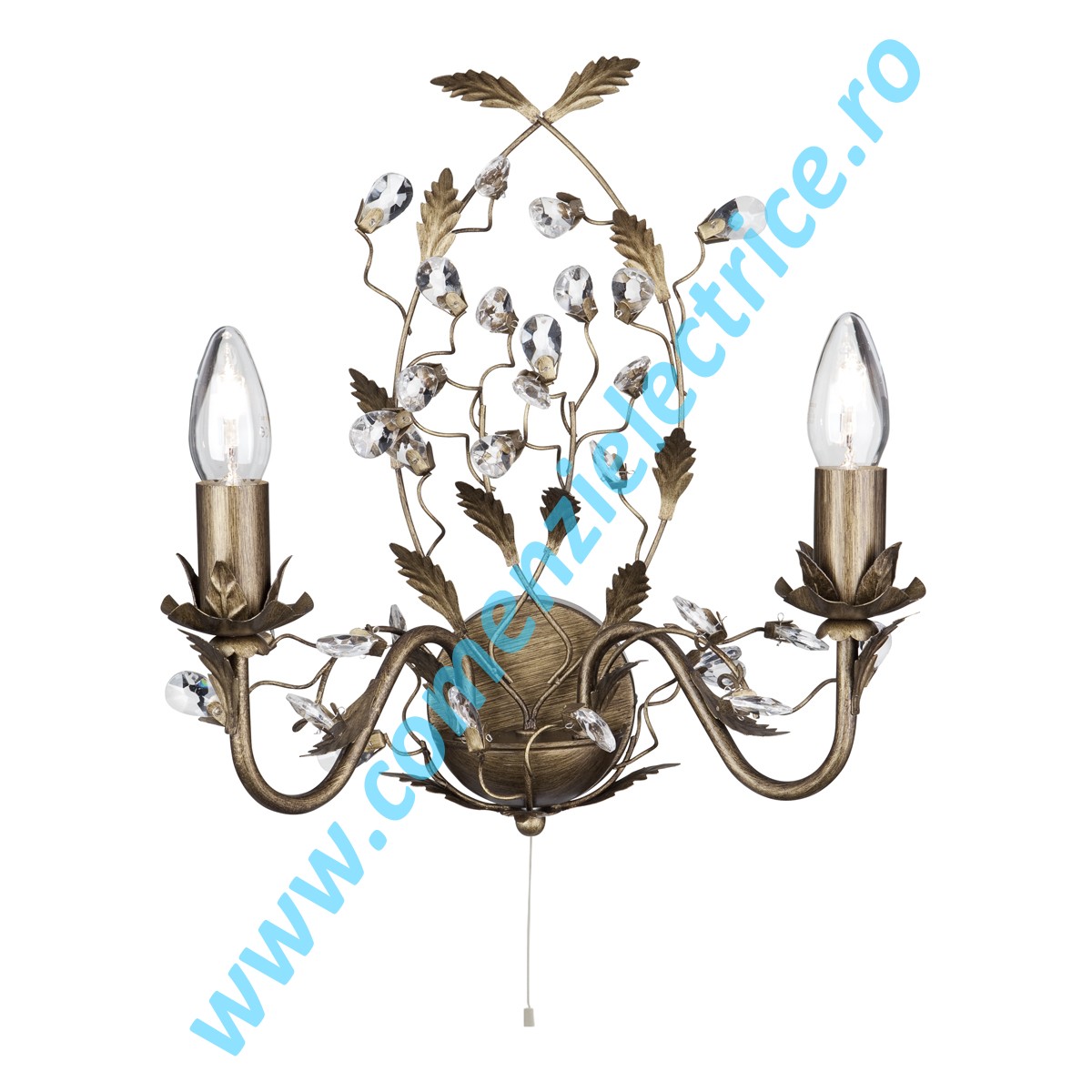 Aplica Almandite 2492-2BR maro auriu E14 2x60W