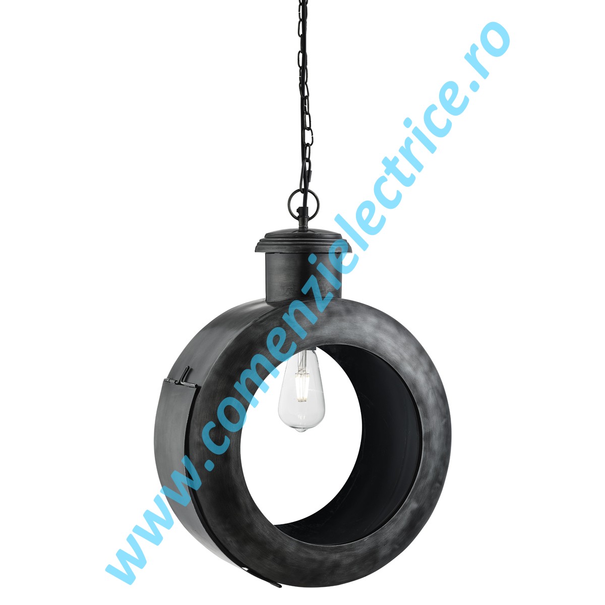 Pendul Port Hole 2990-39SI metal antic E27 40W
