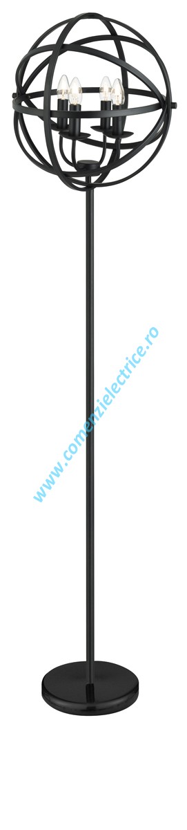 Lampadar Orbit EU3574-4BK negru mat E14 4x40W