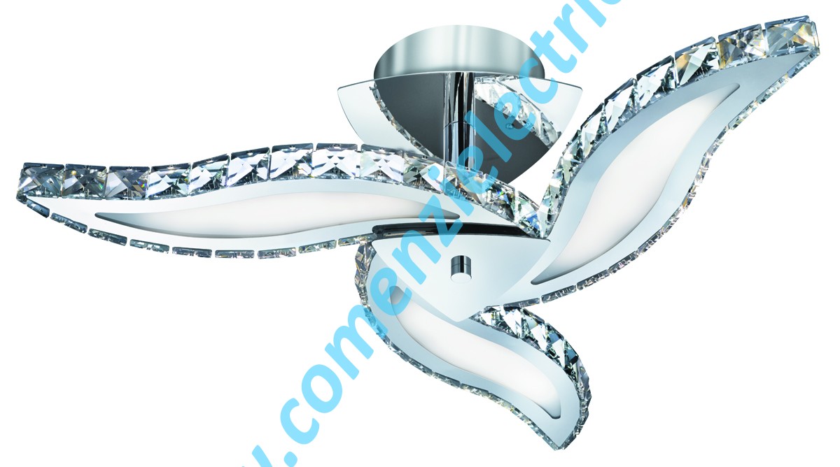 Plafoniera Zinnia 3943-3CC crom LED 25W 2520LM lumina calda