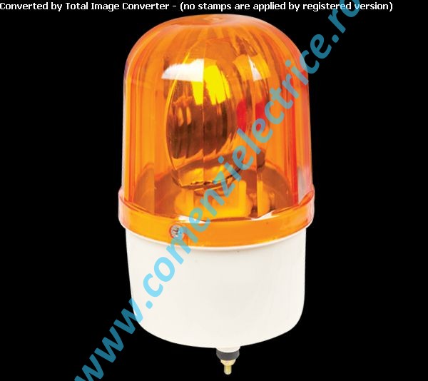 Lampa semnalizare + sirena LTE1101J-Y 12V galben