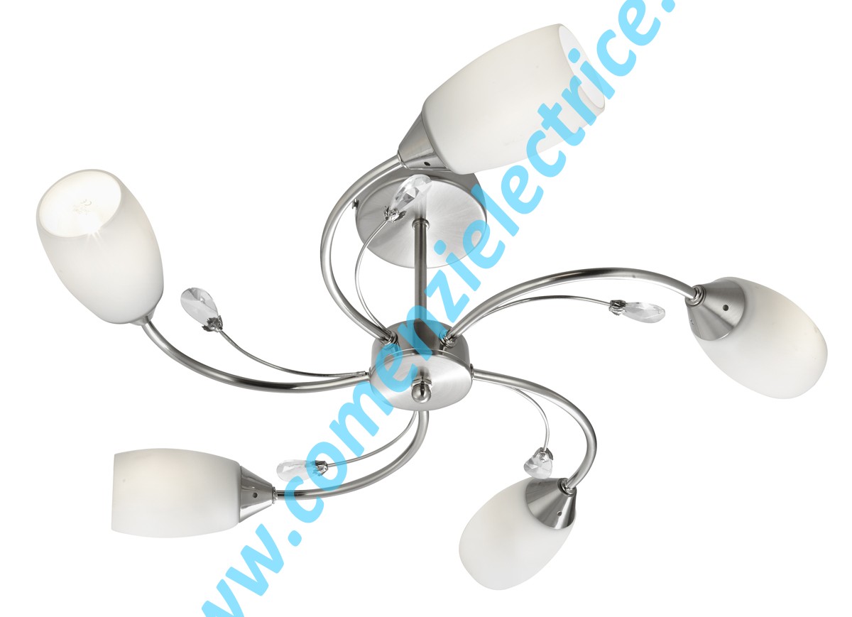 Plafoniera Electra 4355-5SS satin silver E14 5x40W