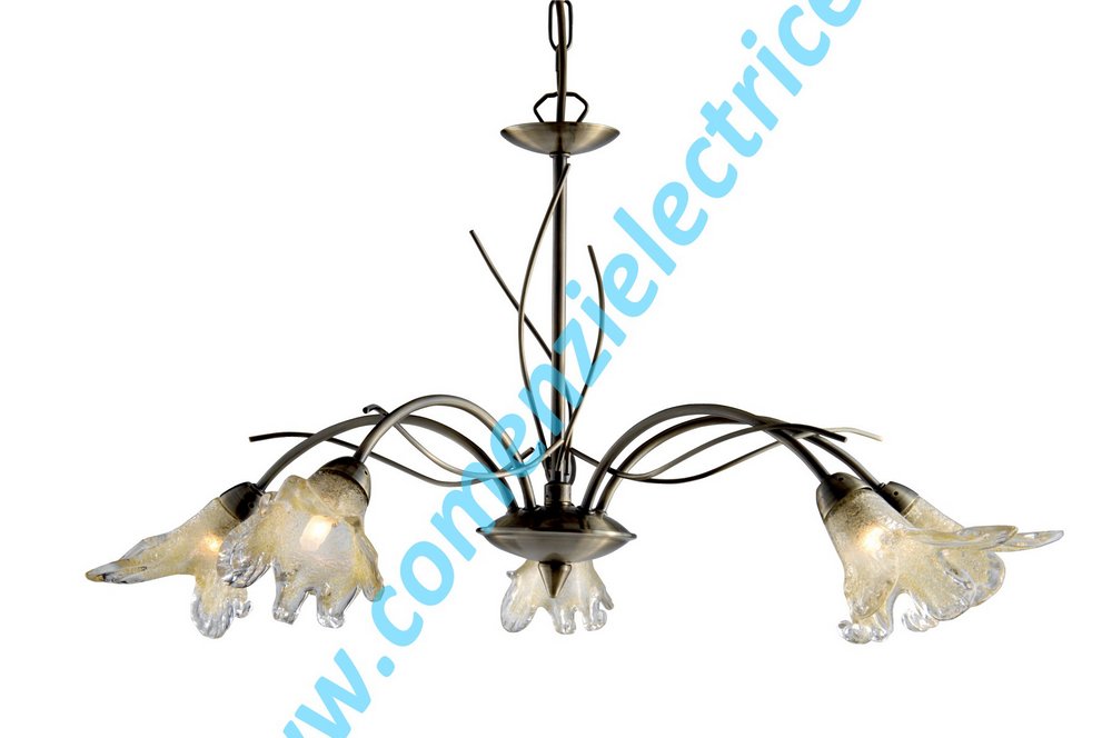 Lustra Lily 4495-5AB aur antic 5x33W G9