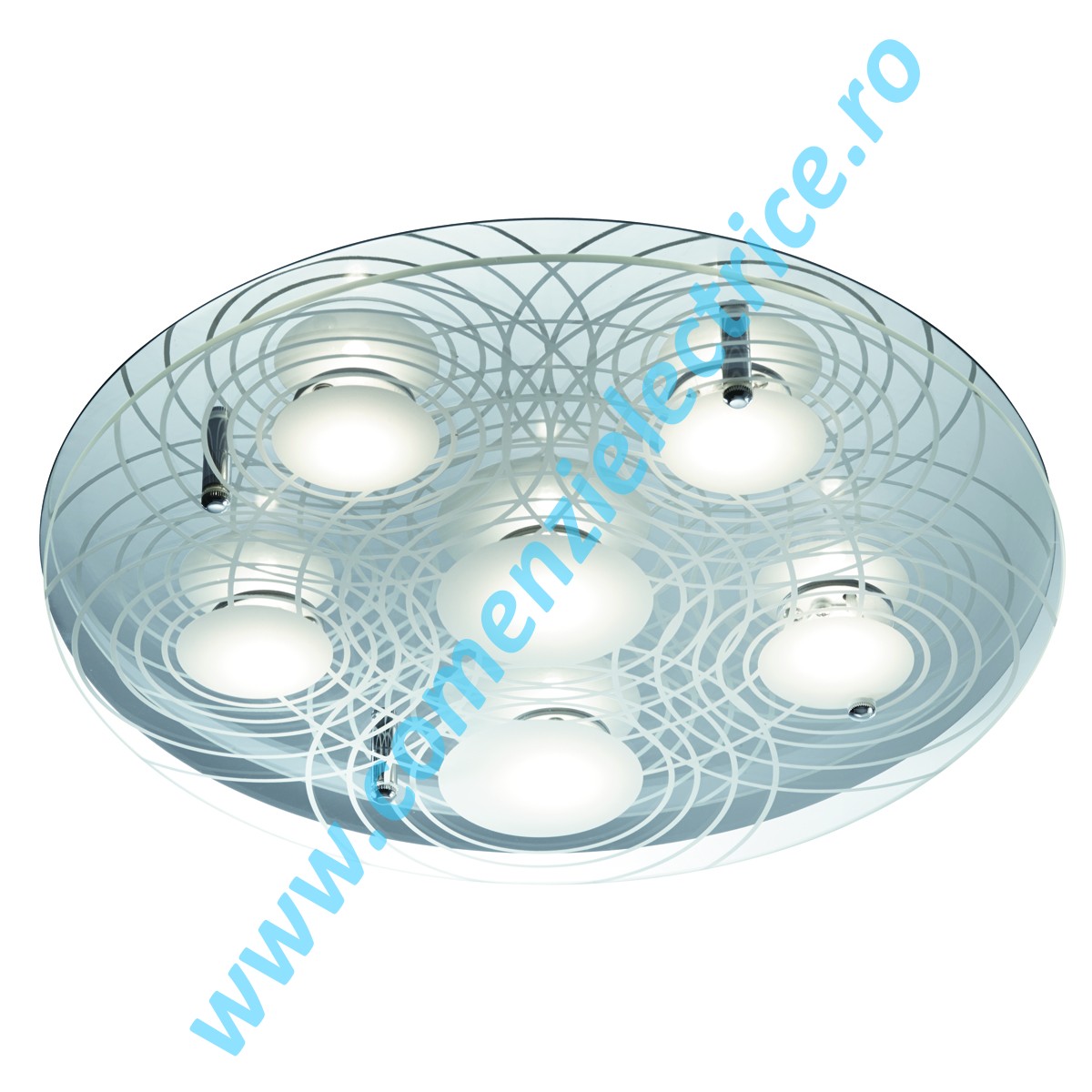 Plafoniera QUadrant 5423-36 crom LED 1620LM 18W lumina calda