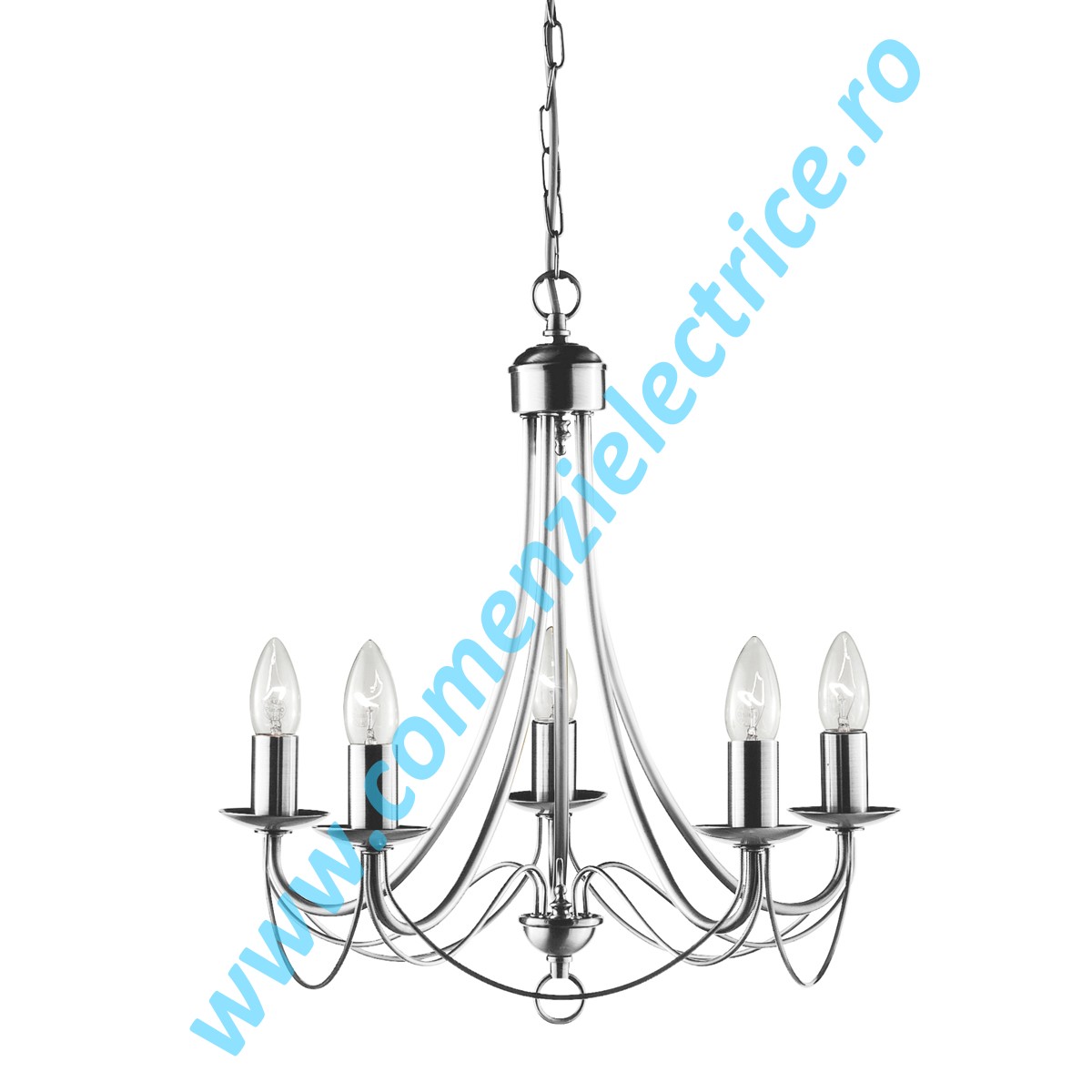 Lustra Maypole 6345-5SS satin silver E14 5x60W
