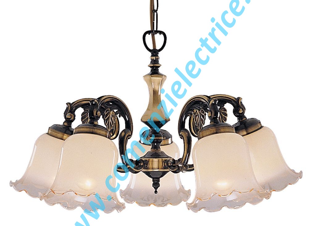 Lustra Madrid bronz antic 5x60W E14