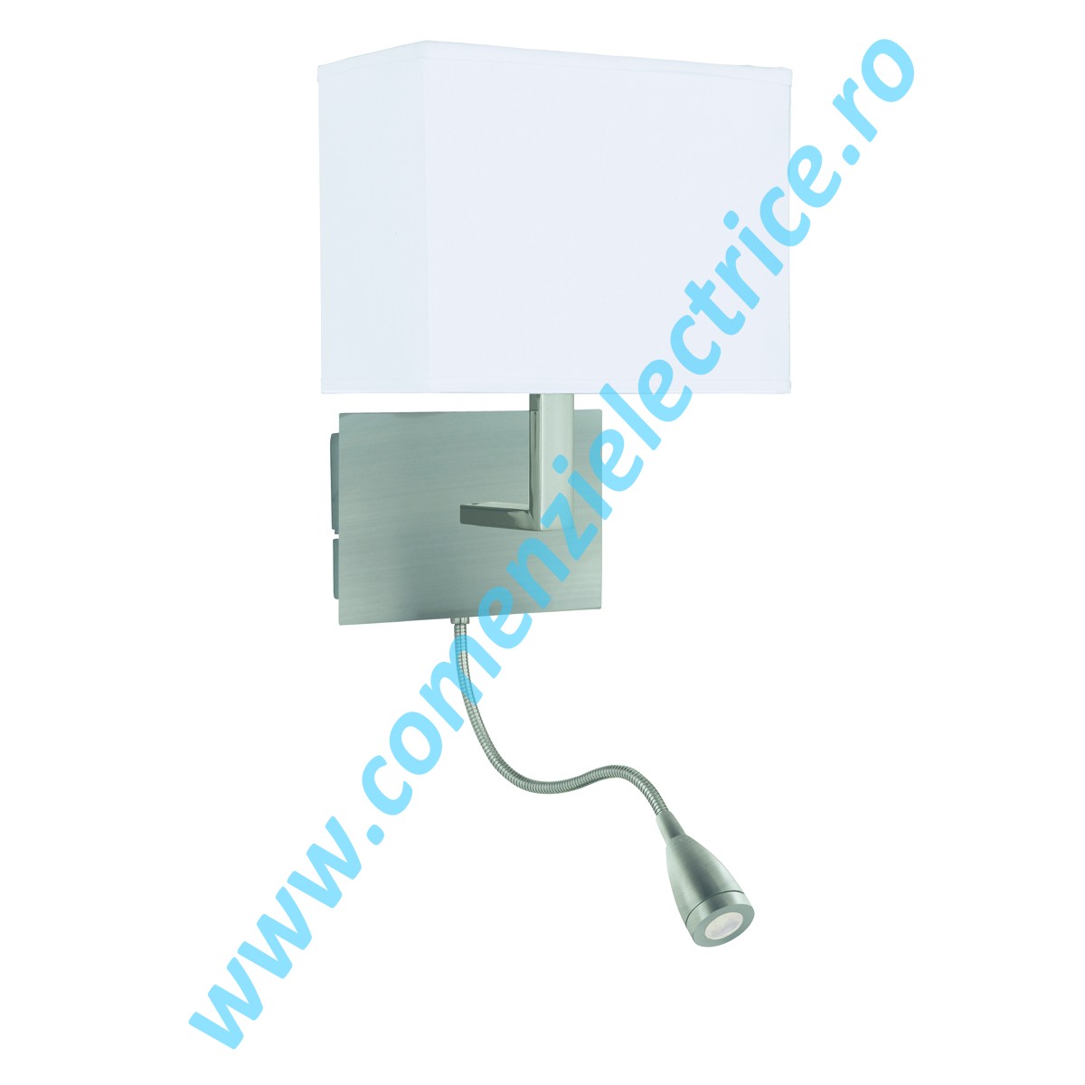 Aplica Adjustable Wall 6519SS argintiu E27 1x60W LED 1W 140LM lumina rece