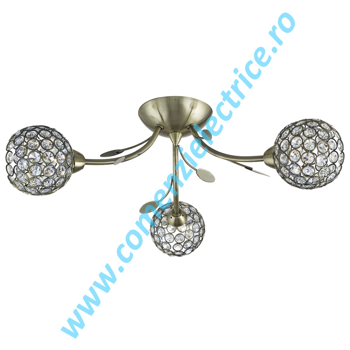 Plafoniera Bellis II 6573-3AB aur antic G9 3x33W 460LM lumina calda