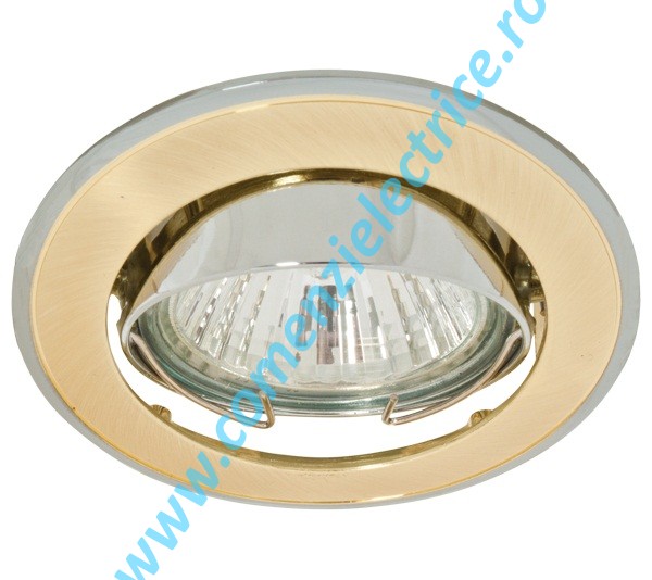Spot SA-91 incastrabil auriu satinat/crom IP20 Stellar