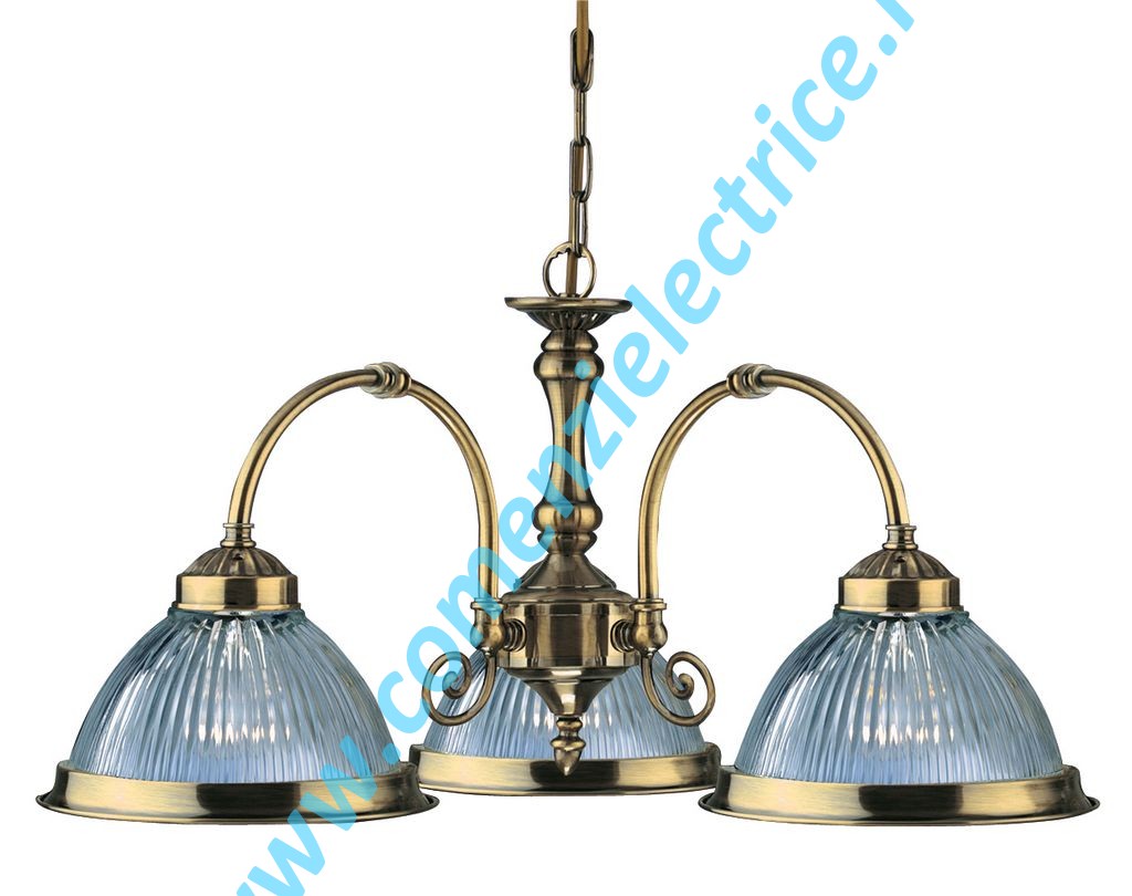Lustra American Diner 9343-3 aur antic 3x60W E27
