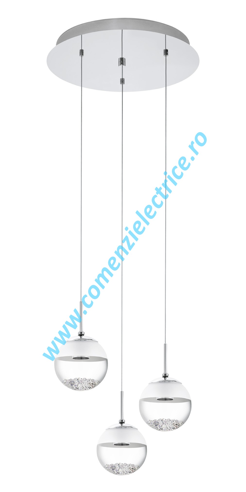Pendul Montefio 1 93709 crom-alb LED 3x5W 1440LM