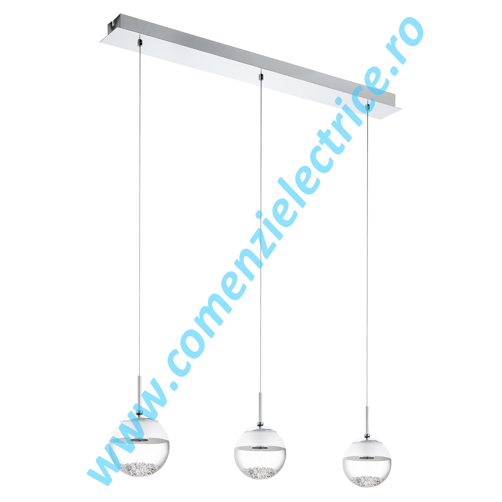 Pendul Montefio 1 93784 crom-alb LED 3x5W 1440LM