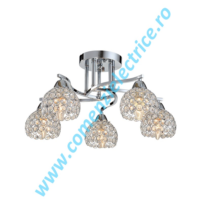 Candelabru Liza 955LIZA5/CH crom 5xE14 A++