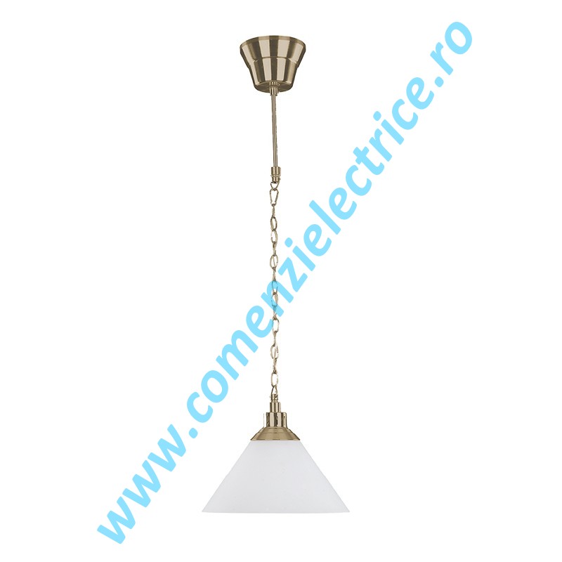 Pendul Molly 955MOLLY1P/AB alb-aur antic 1xE27 A++