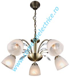 Pendul Romantica beige 5x40W E14