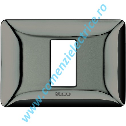 PLACA (RAMA) ORNAMENT BTICINO MATIX, 1 MODUL, CROM LUCIOS