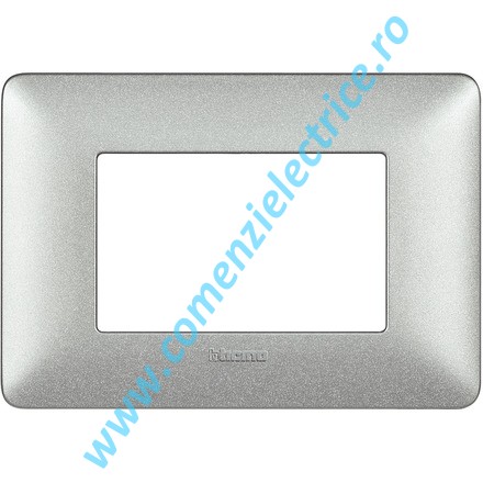 PLACA (RAMA) ORNAMENT BTICINO MATIX, 3 MODULE, ALB VAR