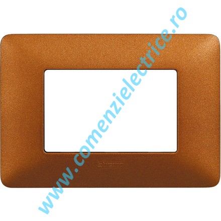 PLACA (RAMA) ORNAMENT BTICINO MATIX, 3 MODULE, TERACOTA