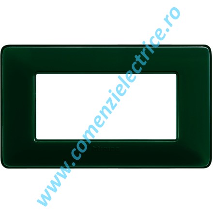 PLACA (RAMA) ORNAMENT BTICINO MATIX, 4 MODULE, SMARALD