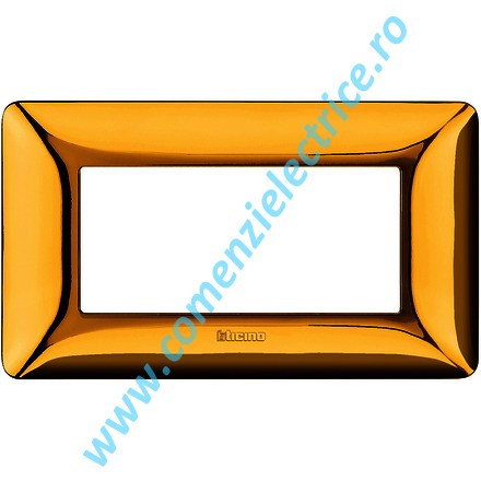 PLACA (RAMA) ORNAMENT BTICINO MATIX, 4 MODULE, AURIU LUCIOS