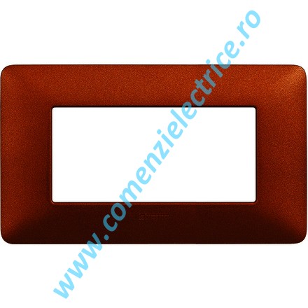 PLACA (RAMA) ORNAMENT BTICINO MATIX, 4 MODULE, TERACOTA