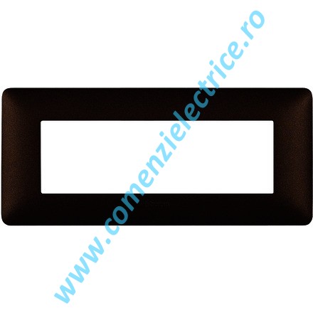 PLACA (RAMA) ORNAMENT BTICINO MATIX, 6 MODULE, CAFENIU