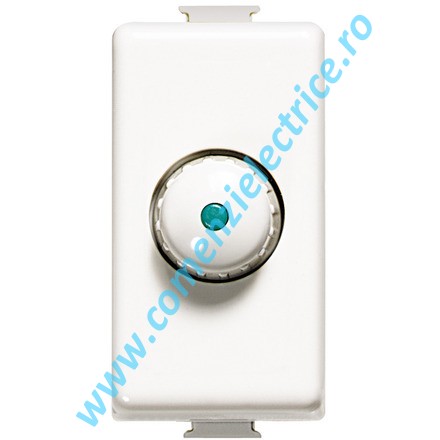 VARIATOR BTICINO MATIX CAP SCARA, 1 MODUL, 60-500W, ALB