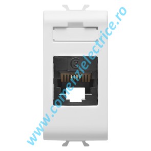 Priza telefon RJ11 Gewiss Chorus, 1 Modul, Alb
