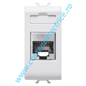 Priza ftp rj45 cat6 Gewiss Chorus, 1 Modul, Alb