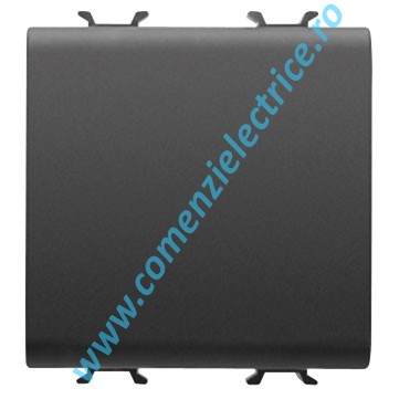 Intrerupator cu revenire 16A Gewiss Chorus, 2 Module, Negru