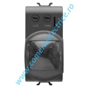 DETECTOR (SENZOR) DE MISCARE CU INFRAROSU GEWISS CHORUS, 1 MODUL, NEGRU
