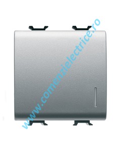 INTRERUPATOR 16A CU LED GEWISS CHORUS, 2 MODULE, TITAN