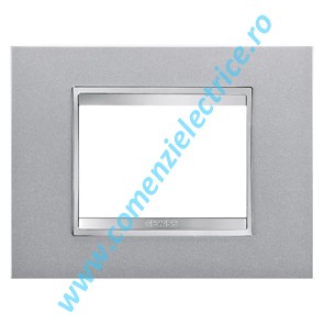 PLACA (RAMA) ORNAMENT GEWISS CHORUS LUX, 3 MODULE, TITAN